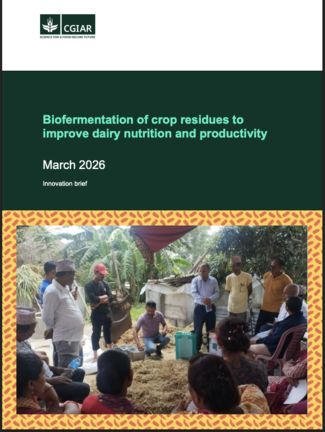 Biofermentation of crop residues to improve dairy nutrition and productivity