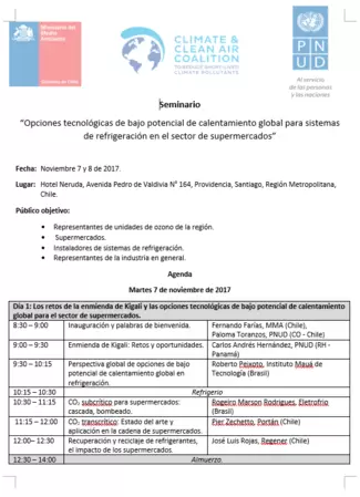  Technological options of low global warming potential for refrigeration systems in the supermarket sector
