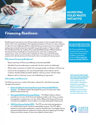 Financing readiness