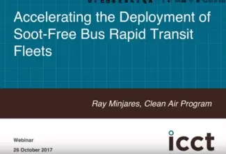Accelerating deployment of soot-free bus rapid transit fleets