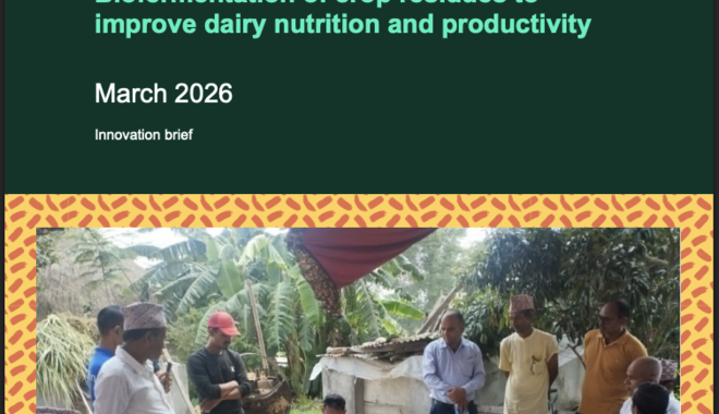 Biofermentation of crop residues to improve dairy nutrition and productivity