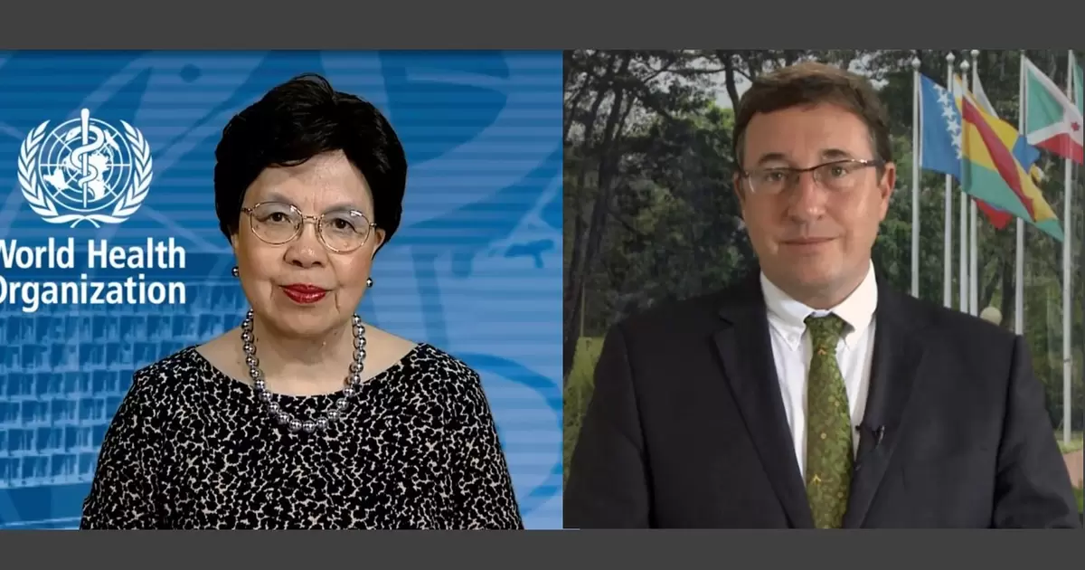 Dr Margaret Chan, Director General of the World Health Organization and Achim Steiner, Executive Director of the United Nations Environment Programme