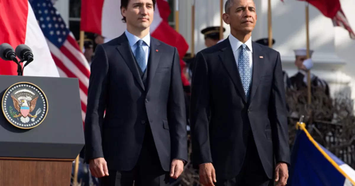Canada's Prime Minister Justin Trudeau and US President Barack Obama at the White House March 10, 2016.  (Official White House Photo by Chuck Kennedy)