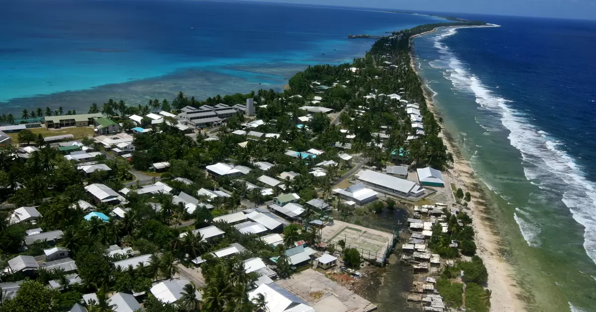 Climate change presents an existential threat to small atolls like Funafuti, Tuvalu