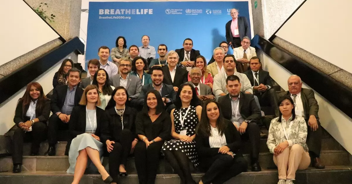 Participants at the Regional Expert Workshop on Air Quality and Short-lived Climate Pollutants in Mexico City, Mexico.